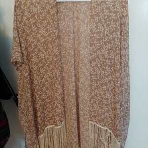 Floral Fringe Kimono